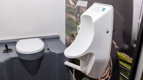 Mobile double toilet 300L