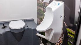 Mobile double toilet 300L