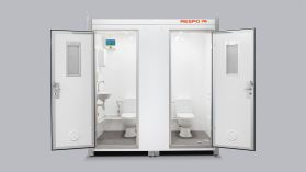 Double portable toilet keramisk