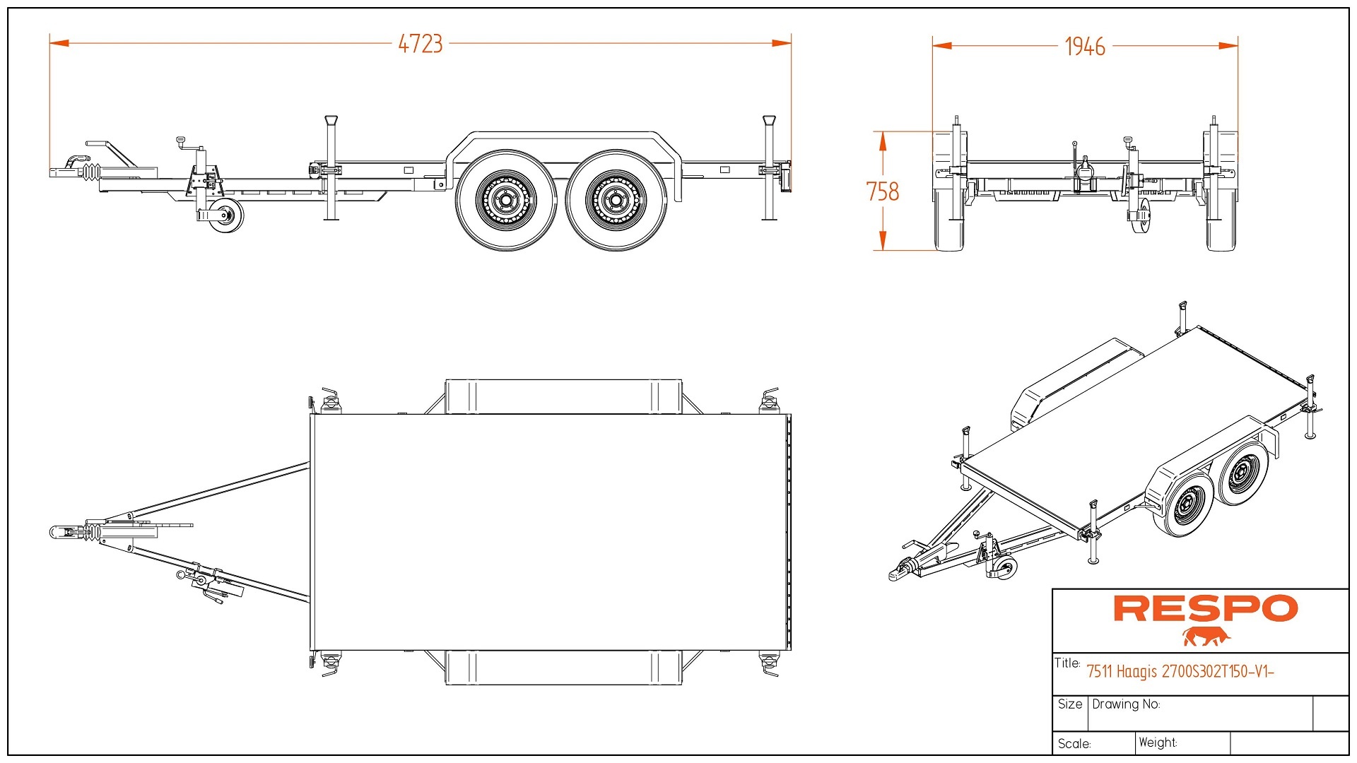 RG 3027 Generatorhenger