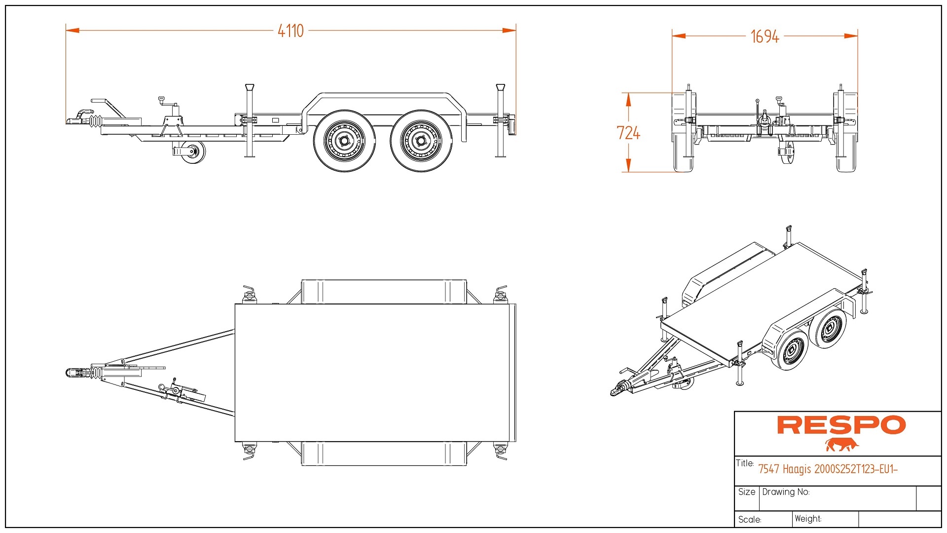 RG 2520 Generatorhenger